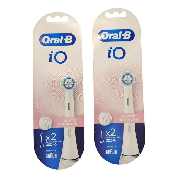 Oral-B iO Series Gentle Care Electric Toothbrush Replacement Heads (2) 2-PACKS - Picture 1 of 4